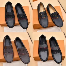 Luksusowe mężczyzn ubieraj się buty oryginalne skórzane mokasyna brązowe czarne mężczyzn designerskie mokasyny Mężczyźni Klasyczne wysokiej jakości buty do jazdy duże rozmiar 38-46