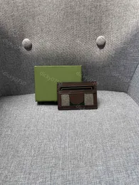 مصمم أوفيديا محفظة جلدية محفظة رفاهية G Mini Wallets Color أصلي بطاقة بطاقة جلدية عملة عملة الرجال والنساء حامل بطاقة المفتاح رنين مع مربع