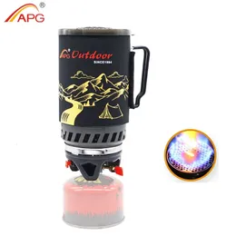 Stoves APG 1400ml Camping Gas Stove Fires Cooking System and Portable Gas Burners 231013