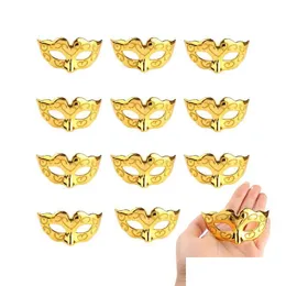 Party Decoration 24 Pieces Decorative Mini Masquerade Mask Decorations Mardi Gras Venetian Gift Drop Delivery Home Garden Festive Supp Dhwv4