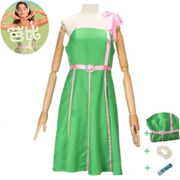 Cosplay senaste filmer Babi Princess Cosplay Costume Sexig kvinna Green Dress Outfit Hallowen Carnival Party Rollspeldräkt