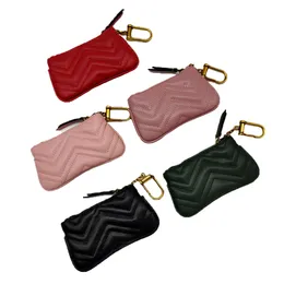 Bolsas de designer de moda para mulheres bolsa de moedas bolsa de chave de designer senhora crianças pequena chaveiro carteira mini carteiras de couro real com caixa