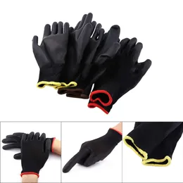 Barnmitten Nylon Safety Coating handskar Trädgårdsskydd Arbetsarbetare Skyddsmaskiner S M L 231013