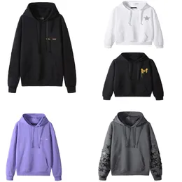 Spring Autumn hoodie män kvinnor jacka långärmad modestil berömd hiphop hoodie bomull casual löst designer hoodie 16 stilar svart vit blå pruple pullover