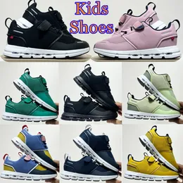 Barn på Running Cloud Shoes Toddler Sneakers Baby Pink Black Children Runner Shoe Boys Girls Youth Trainers Kid Toddlers