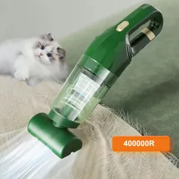 Vacuums Super 400000R Przenośne bezprzewodowe gospodarstwo domowe odkurzacz odkurzacza Pet Pet Cleaning Remover Car Home Cat Dogs Tools 231013