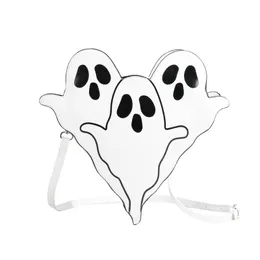 Halloween fantasma bolsa de ombro personalidade saco 2023 nova moda fantasma engraçado dos desenhos animados um ombro crossbody saco
