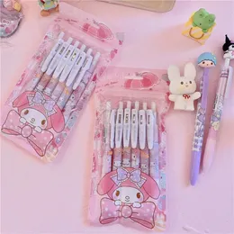 Press pen 0.5 speed dry neutral pen high appearance student cute cartoon brush question pen carbon black pen