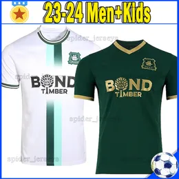 23 24 Plymouth Argyle Camisas de futebol Hardie Whittaker 2023 2024 Randell Azaz Mumba Cundle Scarr Camisas de futebol Homens Uniformes Crianças Kits Meias Conjuntos completos