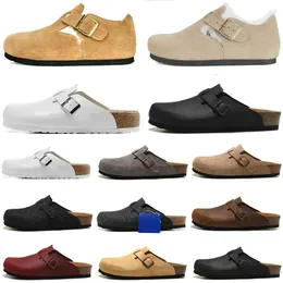 Boston Zoccoli Uomo Donna Sandali Designer Birks Pantofole Scivoli Inverno Autunno Arizona Gizeh Plantare Pelle scamosciata Talpa Mocha Visone Timo Sandalo scorrevole da uomo Scuffs 35-45