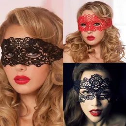 2018 Sexy Babydoll Porn Lingerie Sexy Preto Branco Vermelho Oco Lace Máscara Trajes Eróticos Mulheres Lingerie Cosplay Party Masks1233L