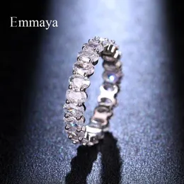 Cluster Rings Emmaya Arrival Light Luxury White Color Ring Oval Shape For Female Elegant Jewlery Fashion Statement In Wedding Part267Z