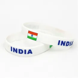 1PC India Flag Braccialetti in silicone Calcio Squadra di calcio Tifosi Sport Bracciale in gomma elastica Braccialetti 2018 Bracciale SH228312E