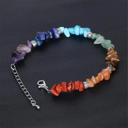 For Women Colorful Gravel Bracelet Irregular Yoga Stone Jewelry Chakra Bracelet pulseras mujer moda pulceras y brazaletes mujer302o