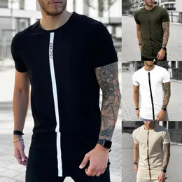 Moda tendência casual estilo masculino camiseta nova streetwear casual manga curta topos camisa masculina básico estiramento t masculino 263l