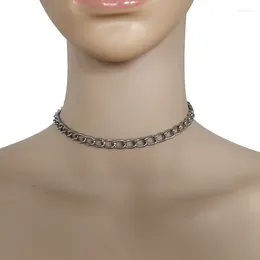 Łańcuchy kobiety gotycki choker hiphop halskette punkowy oświadczenie łańcuch naszyjnik ketting Kolye biżuteria spersonalizowane naszyjniki