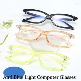 Okulary przeciwsłoneczne Feishini 2023 Anti Blue Light Glasses Blocking Filter Zmniejsza okulary Clear Computer Women Cat Eye Popraw komfort