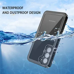 Luxury Waterproof Clear Vogue Phone Case for Samsung Galaxy S23 Ultra S23FE S21FE S20FE Rope Outdoor Sports Full Protective Rugged Armor Transparent Shell Anti-fall