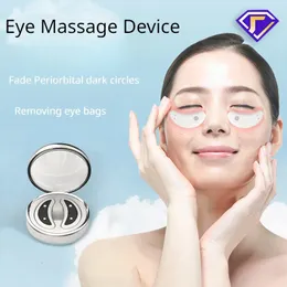 Ansiktsvårdsenheter Electric Microcurrent RF Eye Mask Mini Patch Hydrogel EMS Massage Device Reducera rynkor Puffiness Dark Circles Eye Bags Tools 231013