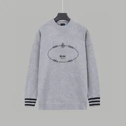 Mäns plus -hoodies tröjor på hösten / vintern 2023Acquard Knitting Machine E Anpassad JnLarged Detail Crew Neck Cotton 6J66