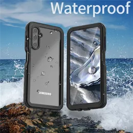 Samsung Galaxy A14 5G A13 A12 A42 A42 A52 A33 A53 A54 A02S A02S A04S A04S A24 A25スポーツフル保護頑丈な装甲アーマークリアシェルシェルシェルのための防水透明な携帯電話ケース