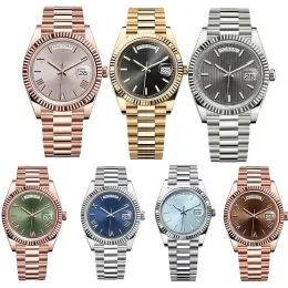 المصمم مشاهدة رجال الساعات رجل مشاهدة Daydate Automatic Wristwatch 40mm 2813 حركة السيارات الياقوت الزجاج