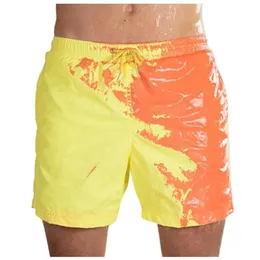 Jessic Summer Mens Swimming Shorts Wrażliwe na temperaturę Spodnie plażowe Swim Trunks Zmiana kolorów szorty stroju kąpielowego 219k