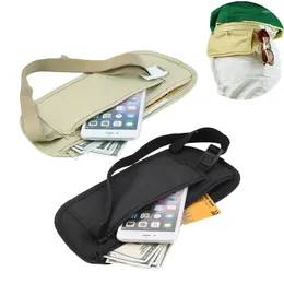 Outdoor Bags Cloth Travel Pouch Hidden Wallet Passport Money Waist Belt Bag Slim Secret Security Useful Storage
