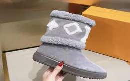2021 Snowdrop Flat Ankle Boot Women Designer Luxury Wool Snow Boots 027593141