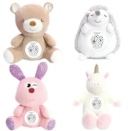 Plush Light - Up Toys Stuffed Animal Plush Toys Doll Musical Led Projector Night Lamp Baby Bedtime Sugande Comfort Doll Education Gifts for Kids 231013