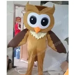 Performance Owl Mascot Costume Najwyższa jakość Halloween Fancy Party Sukienka kreskówkowa strój postaci garnitur karnawał unisex strój