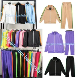 Mens Tracksuits Activewear Men 's Tops and Pants Straight Casual Suits Green Blue Khaki Solid Multicolor Stripholstery TR319W