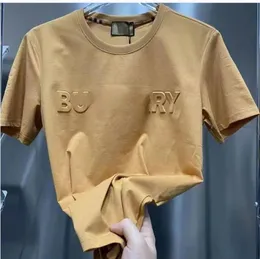 Burby Herrenhemd Designerhemden Rundhals Kurzarm T-Shirt Männer Frauen Sweatshirt Buchstabendruck Baumwolle Oversize T-Shirt