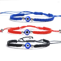 Charm Bracelets 20pcs Evil Turkish Hand Braided Rope Red Thread String Eye Bracelet Women Men Lucky Adjustable Friendship Jewelry