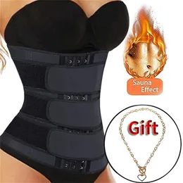 Waist trainer body shaper plus size wasit trainer womens belly control sweat belt cinta modeladora waste trainers 210326264L