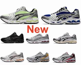 Top Retro Designer Casual Running Shoes Gel Kayano14 Trainers Leather Black Green Obsidian Grey Cream White Silver Low Athletic Men Women Outdoor Sports Sneakers
