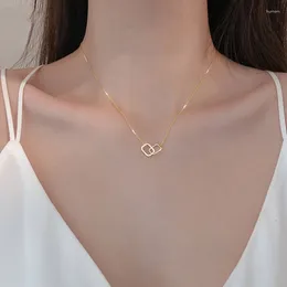 Chains 316L Stainless Steel Fashion "8" And Heart Shape Pendant Layered Style Necklace For Women Jewelry Party Friend Gifts 2023