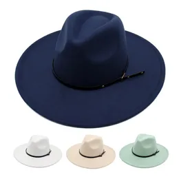 Ampla borda chapéus balde 95cm grande gota de água top fedoras unisex vintage mulheres feltro chapéu britânico clássico jazz homens inverno outono vestido 231013