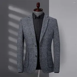 Męskie garnitury biznesowe modne garnitur Blazer Men Casual Slim Fit Jacket Korean Style Premium Office Wedding Clothing