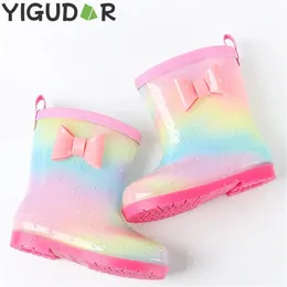 Boots Children Rain Boots Overshoes Rubber Shoes Cartoon Boys and Girls Kids Rain Boots Water Shoes zapatos informales botas 231013