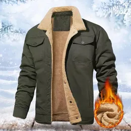 Мужские куртки, мужское пальто, осенне-зимняя мужская куртка, плюшевая подкладка, отложной воротник, карманы, ветровка, сохраняет тепло