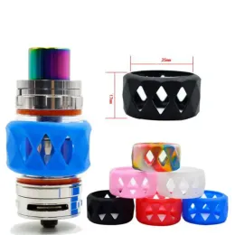 Tank Silicone Case Bubble Glass Tube Ring 32x25x17mm Vapeband för Bulbtube Zeus X Kylin Cleito Valyrian 2 Pro TPD