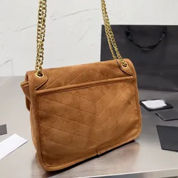 Zincir niki çanta lüks tasarımcı marka moda omuz çantaları çanta yüksek kaliteli crossbody kadınlar mektup çanta telefon çantası sanat eseri kürk