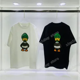 22ss Designers Tee top Mens Womens T Shirts duck Embroidery Paste cloth Man Paris Fashion T-shirt short Sleeve luxurys Tshirts whi274B