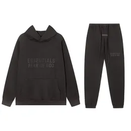 Usa Fashion Fog Streetwear Hooded Sweatshirt Tracksuit Silicon Letter Hoodies Sets Essent Man Suit Essen Xl