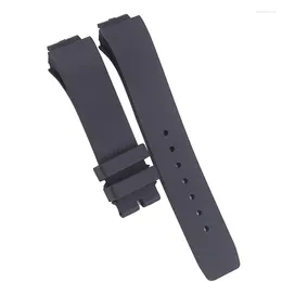 Assista Bandas XIANERSHANG Mulheres 21mm Interface Convexa Pulseiras de Borracha Macia À Prova D 'Água Sweatproof Silicone Cinto Acessórios