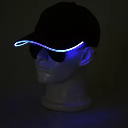 LED LED Baseball Cap 3 أوضاع Flash Signal Cap 24 Stylesparty Club Black New Fabric Travel Travel Headamp Advertising Night Hat3037