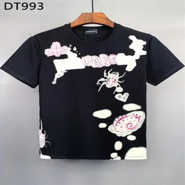 DSQ Phantom Turtle Men Men Thirts Mens Designer T Shirts Black White Cool T-Shirt Men Summer Fashion Nature Street T-261b