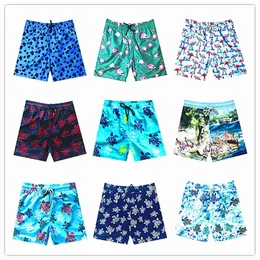 Moda-2019 Marca Vilebre Men Beach Board Shorts Homens 100% Quick Dry Turtles Masculino Boardshorts Bermuda Brequin Swimshort M2880