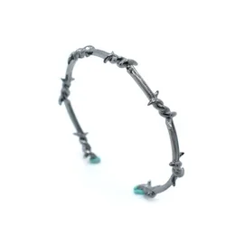 سلك الذكور سوار شوكة شوكة شائكة هندسية الرجال الإبداعية كفة الكفة pulseras bijoux المجوهرات bangle260l